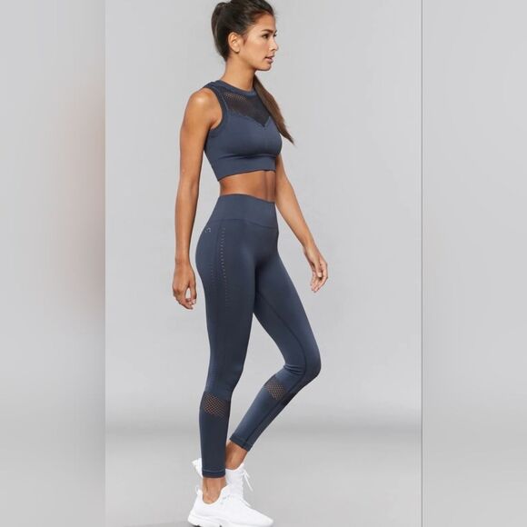 VARLEY Women's Stretch Yoga Running Gym Active Justin Leggings Blue Size S EUC - Picture 4 of 16